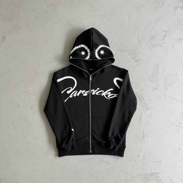 Carsicko Full Zip Black Hoodie