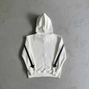 Carsicko Full Zip White Hoodie