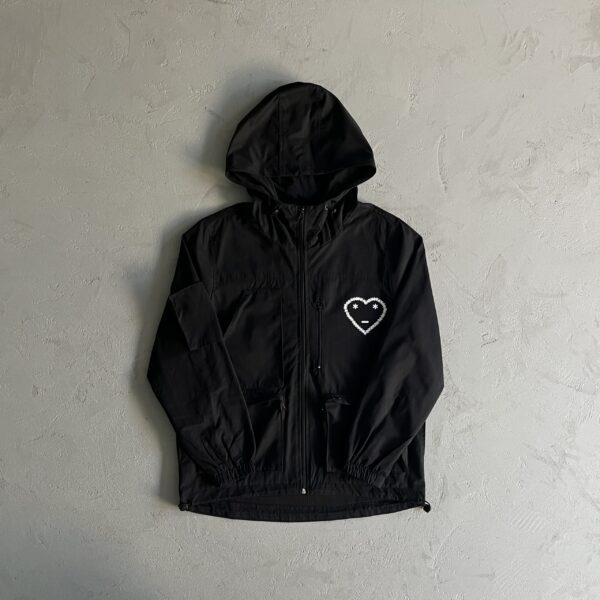 Carsicko Heart Sensible Cargo Black Jacket